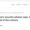 Here we go again! U.S. security adviser attacks China for 20 minutes straight, claims "China is the threat of the century."